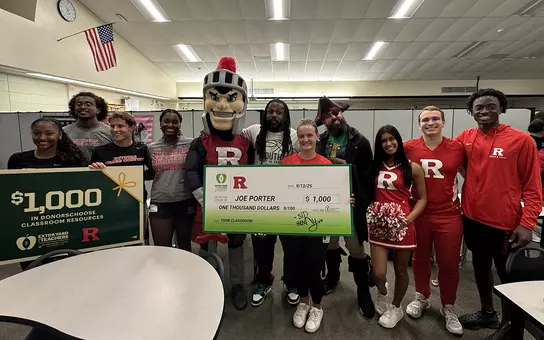 Former Two-Sport Standout Joe Porter Honored with Extra Yard for Teachers Award