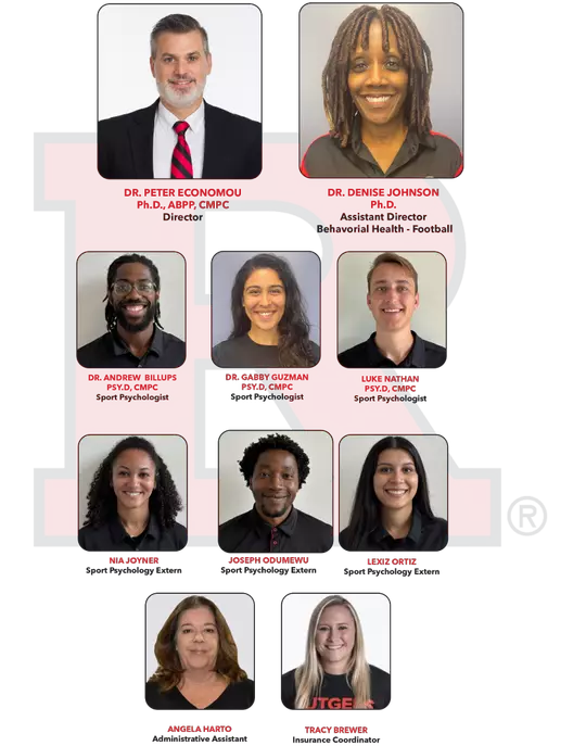 2025-26 Sports Psychology & Behavioral Health Staff Chart