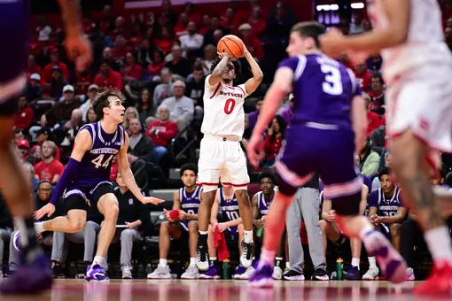 View images of Rutgers men's basketball's victory over Northwestern Sunday.