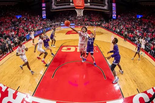 View images of Rutgers men's basketball's victory over Northwestern Sunday.