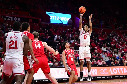 View images of Rutgers men's basketball's game against Ohio State.