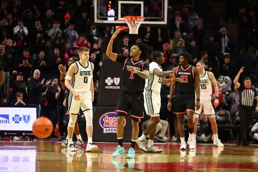 View images as Rutgers hosts Michigan State.