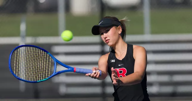 Rutgers University Women's Tennis, Piscataway, NJ. 10/09/2026 Photo by Steve Hockstein/HarvardStudio.com