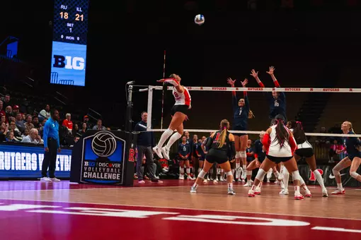 Skylar George on the attack against RV Illinois at Jersey Mike's Arena