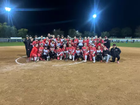 Rutgers softball with Team Japan at the Mary Nutter Collegiate Classic