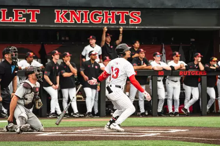 Rutgers Baseball Game Action