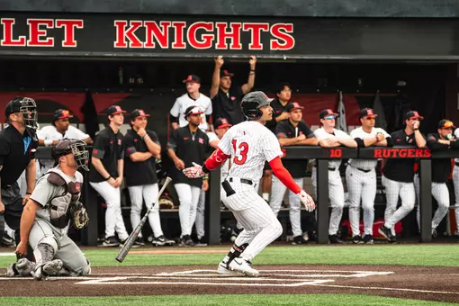 Rutgers Baseball Game Action