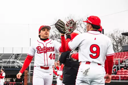 Rutgers Baseball Game Action