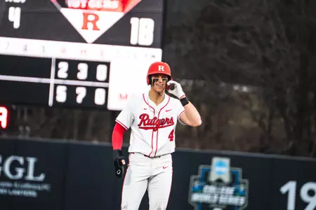 Rutgers Baseball Game Action