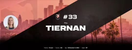 Riley Tiernan NWSL Page