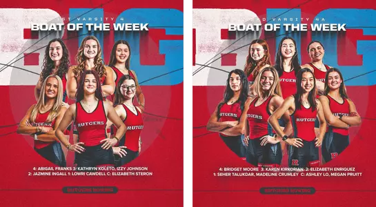 Big Ten Boats of the Week - March 31 - Rutgers V4 & 3V4 graphick