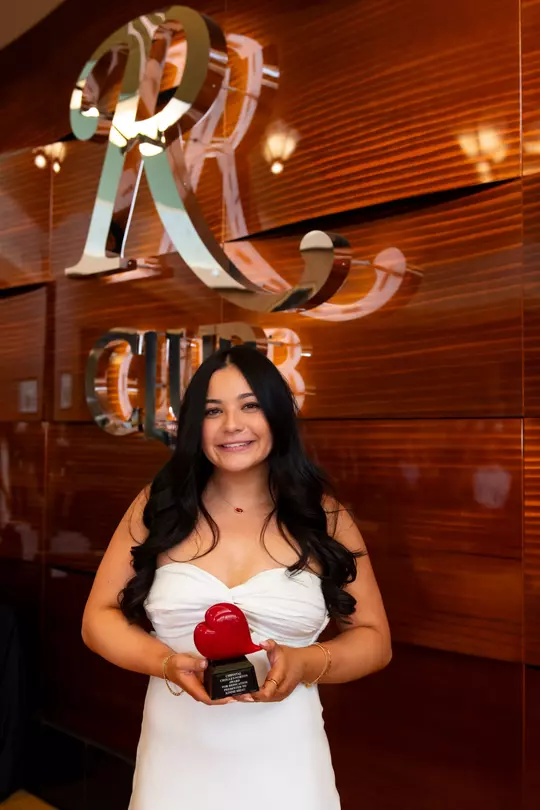 Rutgers Gymnastics hands out awards at 2026 team banquet.