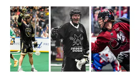 Three Men's Lacrosse Alumns Played in the NLL this season: Adam Charalambides, Connor Kirst and Matthew Paolatto