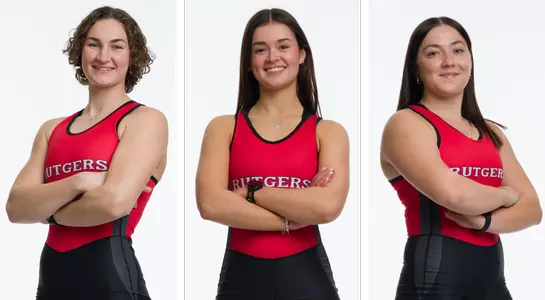 Rutgers women's rowing All-Big Ten Freshman Selections - Juliann Northup, Megan Pruitt and Hannah Roetger