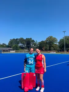 Emily Nicholls and Anna Cogdell at U-21 4 Nations Tournament