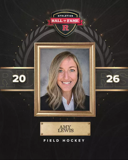2026 Rutgers Hall of Fame - Amy Lewis (FH) graphic