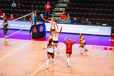 PISCATAWAY, N.J. - SEPTEMBER 11: Rutgers takes on Delaware in women's volleyball at Jersey Mike's Arena on Friday, September 11, 2026. Photograph by Bianca Borja