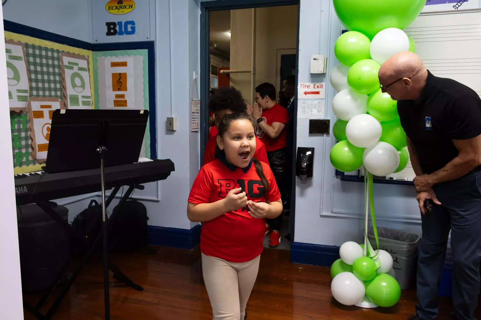 Roosevelt music room ribbon cutting