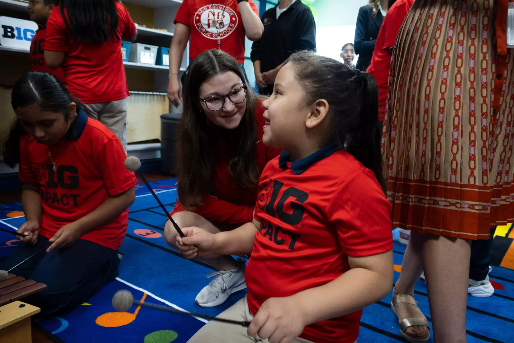 Roosevelt music room ribbon cutting