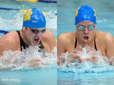 SDSU sweeps swimming awards