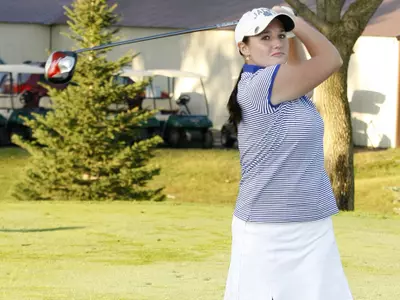 Gerster ties for third at MVC Fall Preview