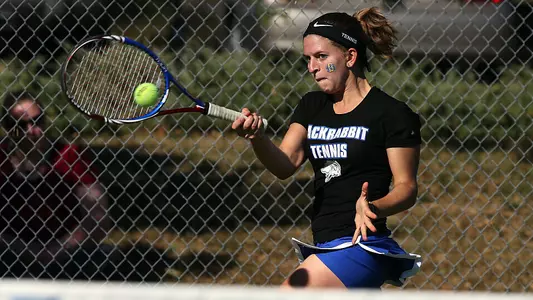 Women's tennis singles action...