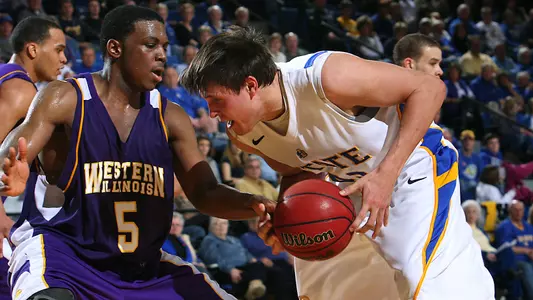 Rabbits roll Leathernecks on Senior Night