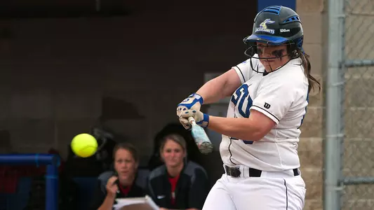 Softball splits in San Diego