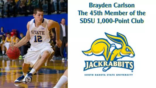 Carlson hits milestone in win at South Dakota