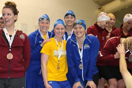 Three records fall at conference championships