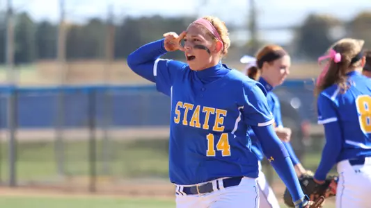 Softball blanked at Kansas