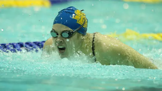 Women's Swimming Opens League Action Image