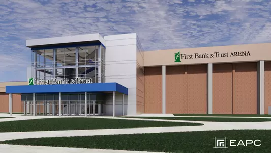 First Bank & Trust Arena Exterior Rendering