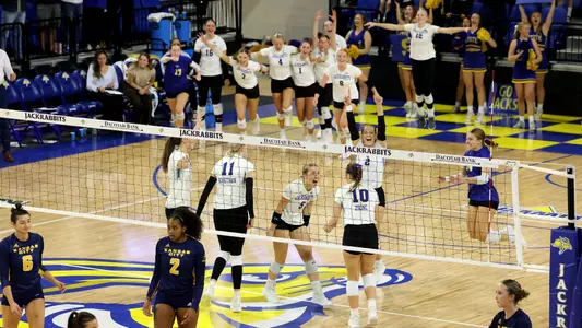 SDSU Volleyball Team Celebration