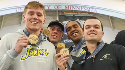Men's 800 Freestyle Relay Medalists Teaser (Eric Anderson, Denilson Cyprianos, Austin Smith, Sam Johnson)