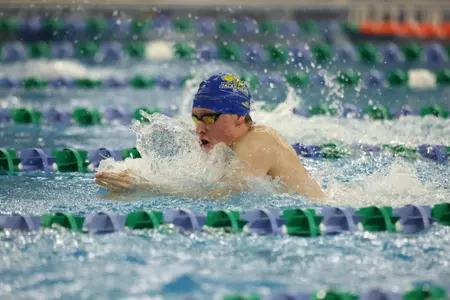 SIOUX FALLS, SD - February 3: University of South Dakota Swimming Invitational at the Midco Aquatic Center on February 3, 2024 in Sioux Falls, South Dakota. (Photo by Dave Eggen/Inertia)