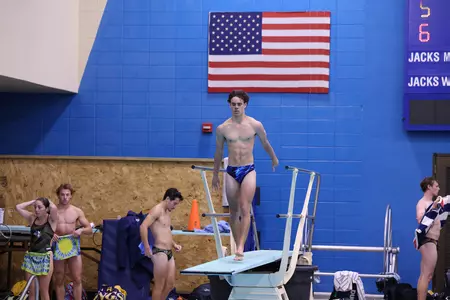 BROOKINGS, SD - OCTOBER 6: Augustana at South Dakota State swimming and diving in Brookings, SD. (Photo by Dave Eggen/Inertia)