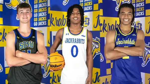 A picture of from left to right Blake Ellwein, Semaj Stampley and Cam Swearengen