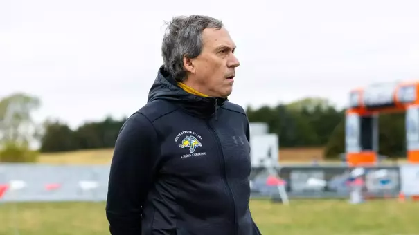 Rod DeHaven at Summit League XC Championships 2025