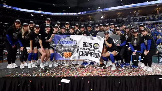 Women's basketball Summit League Champs 2025