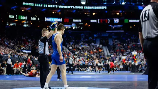 Cade DeVos at the NCAA Championships
