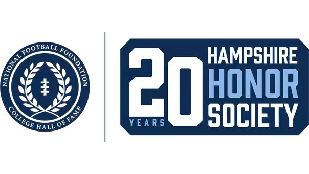 National Football Foundation 20th Anniversary Logo for Hampshire Honor Society