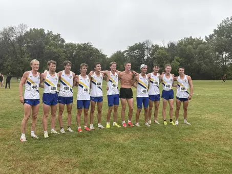 Men after winning St. Olaf Invitational