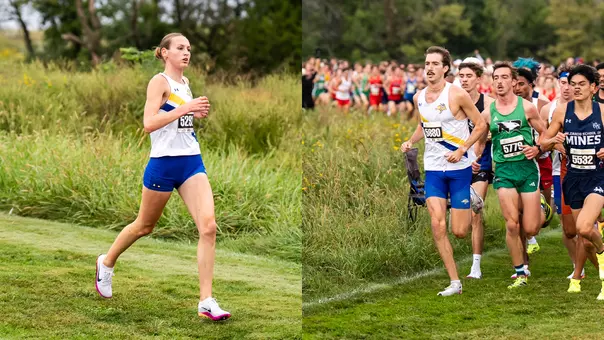 Runners run side by side at the Gans Creek Classic.