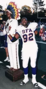 Willie Harvey at '99 Southland Conference celebration.