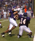 SFA defense forced seven turnovers and held McNeese State to only 225 yards of offense.
