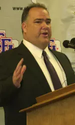 SFA Head Coach Robert McFarland