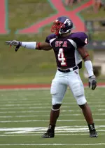 Damian Perkins recorded a team-high 12 tackles vs. SHSU.