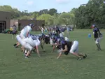 SFA defense shines in first full-contact workout.