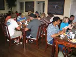 SFA football team treated to dinner Thursday night at ZTA house